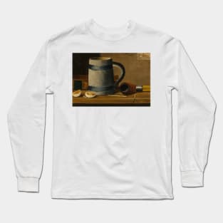 Still Life with Mug and Pipe by John Frederick Peto Long Sleeve T-Shirt